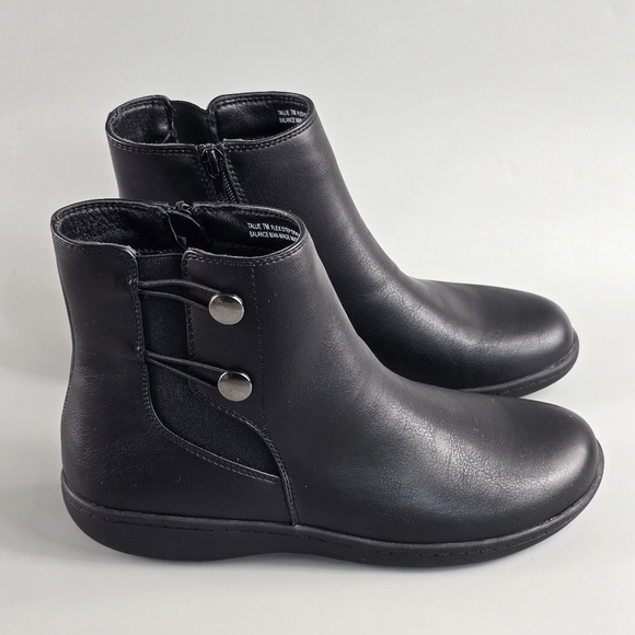 Flex Step Women’s Black Ankle Boots Size 7M - Picture 3 of 11